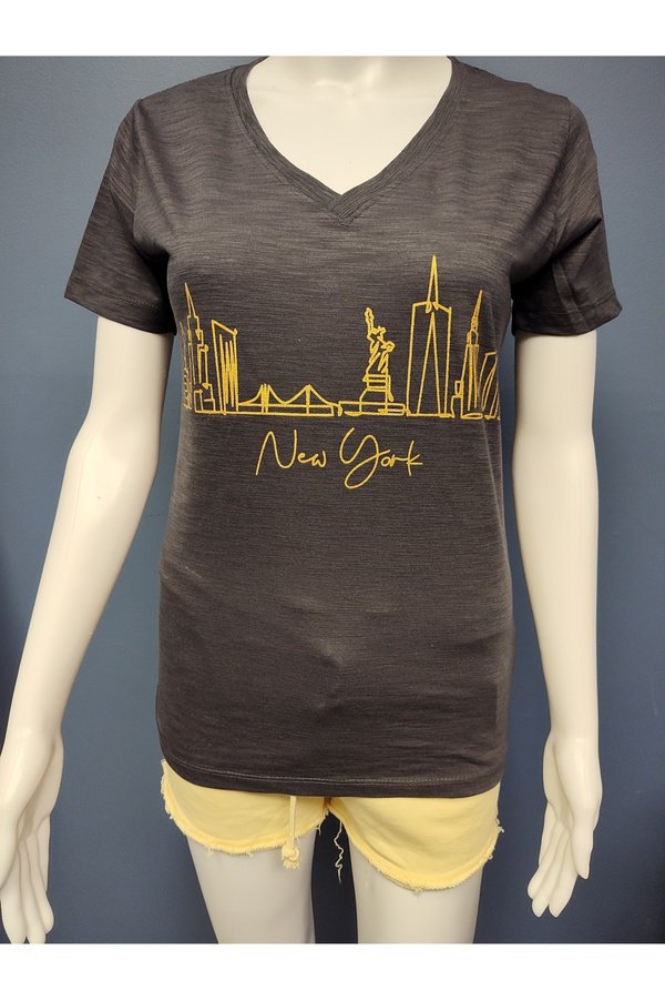 Vneck Tshirt NY Skyline