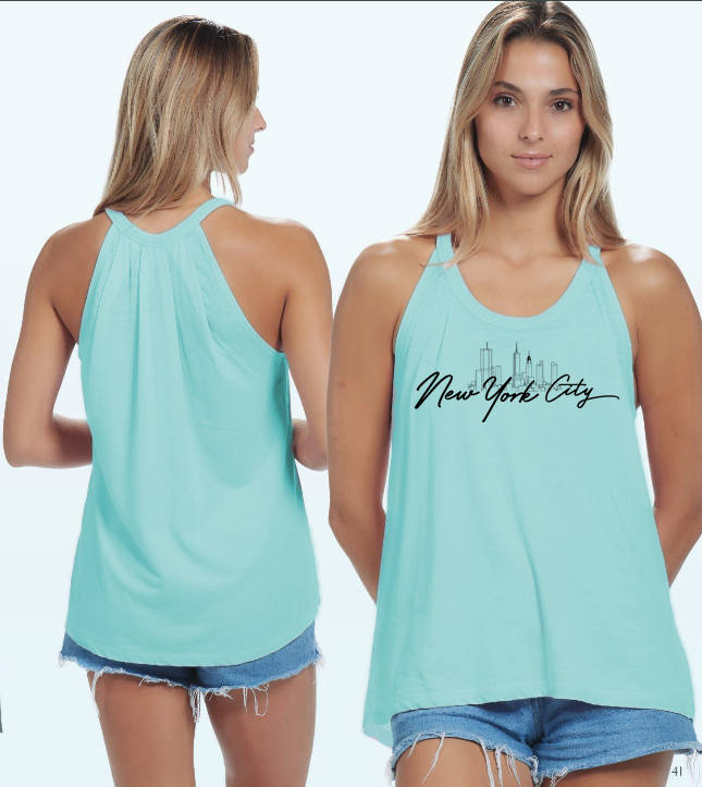 Ladies Knotted Back Racer Tank
