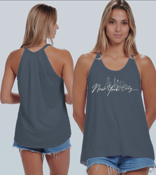 Ladies Knotted Back Racer Tank