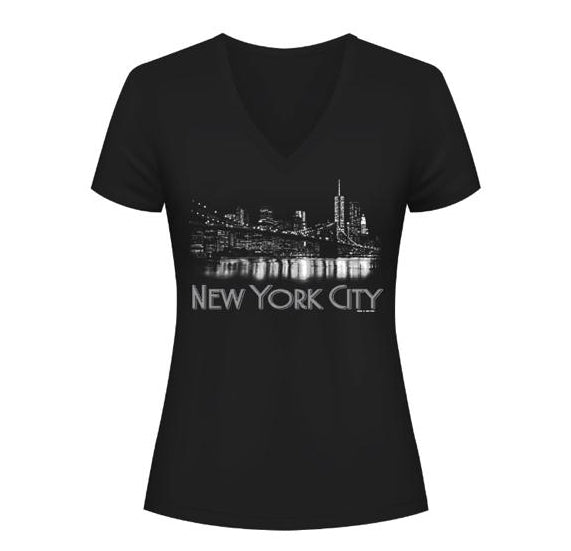 TShirt Babydoll Night Skyline