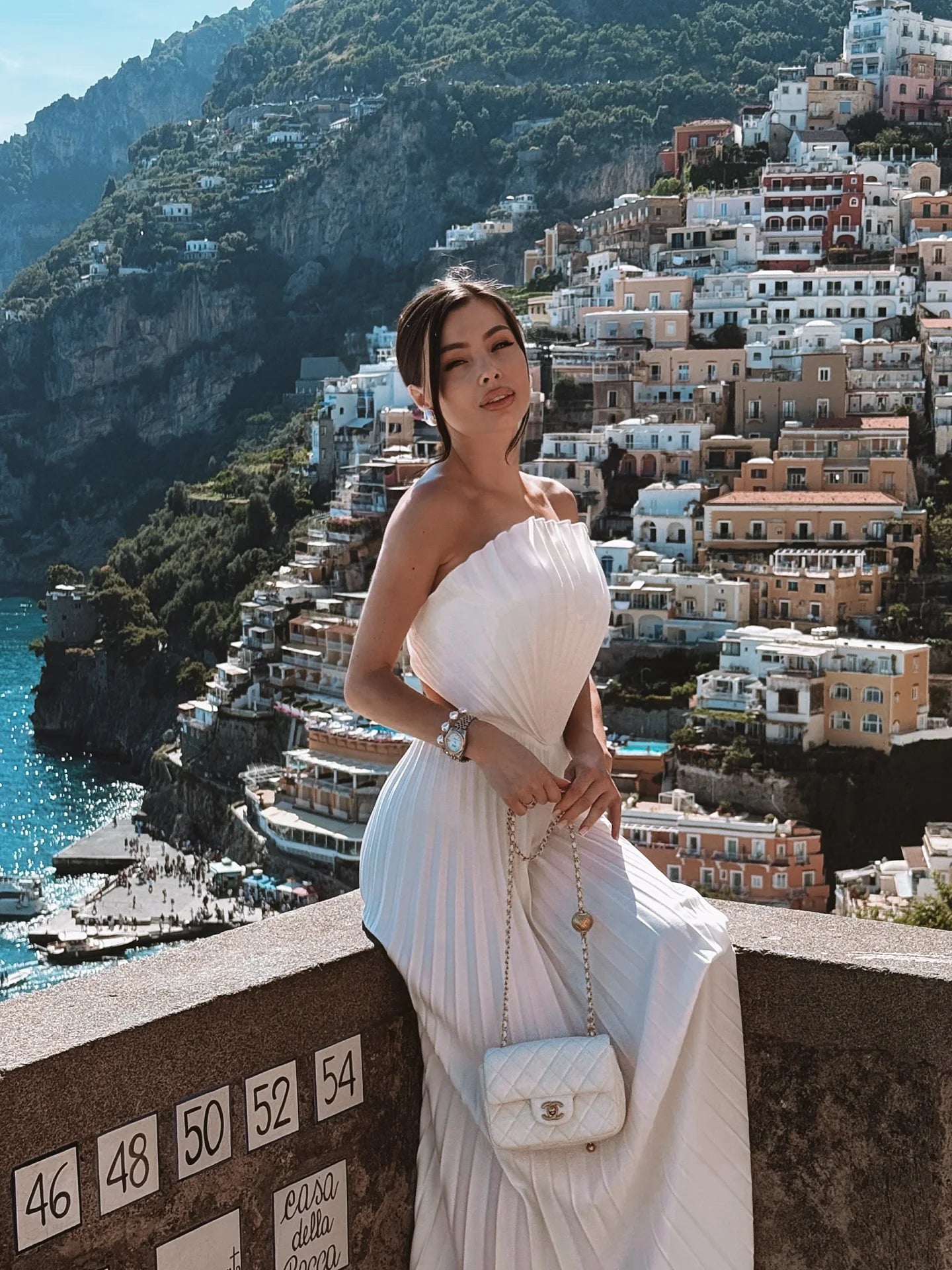 Estrella White Shell Maxi Dress