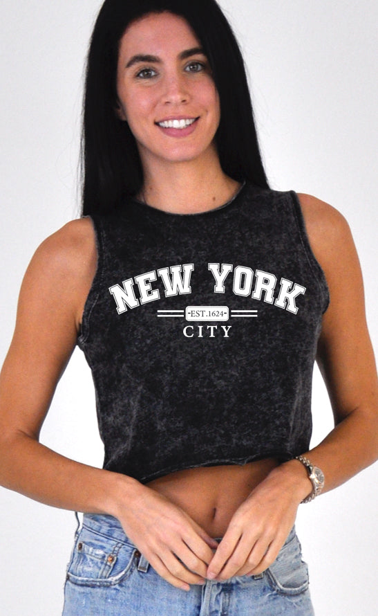 Ladies Crop Muscle Tee