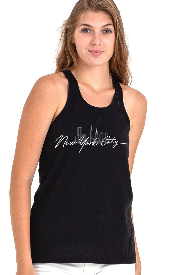 Ladies Knotted Back Racer Tank