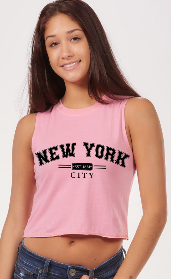 Ladies Crop Muscle Tee