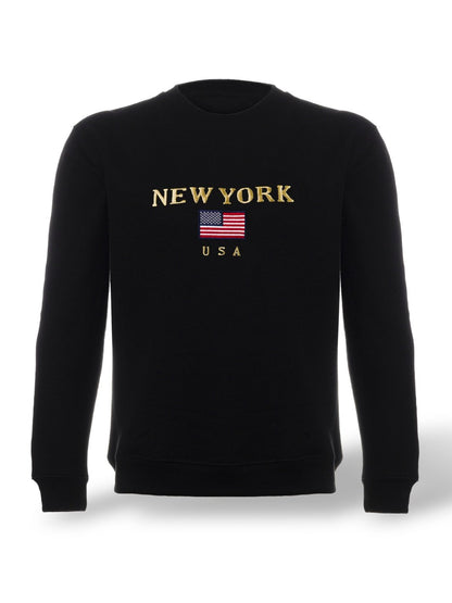 Sweatshirt Embroidery US Flag