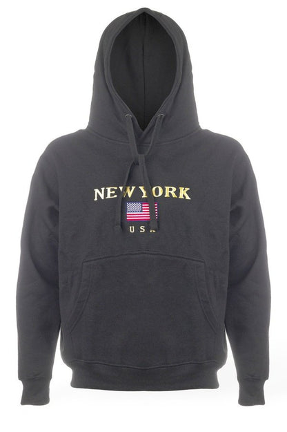 Hoodie Embroidery US Flag