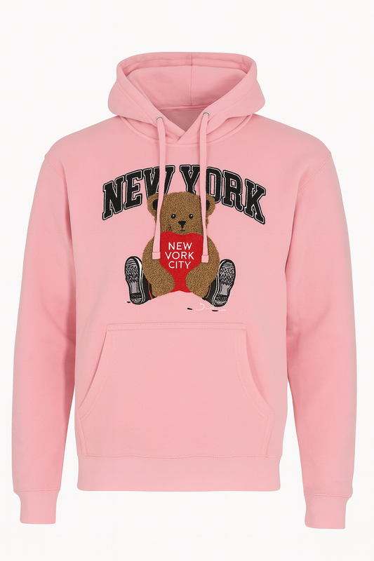 Hoodie Applique Bear Unisex