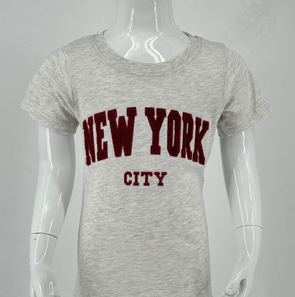 Tshirt Kids Chenille Embroidery