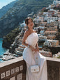Estrella White Shell Maxi Dress