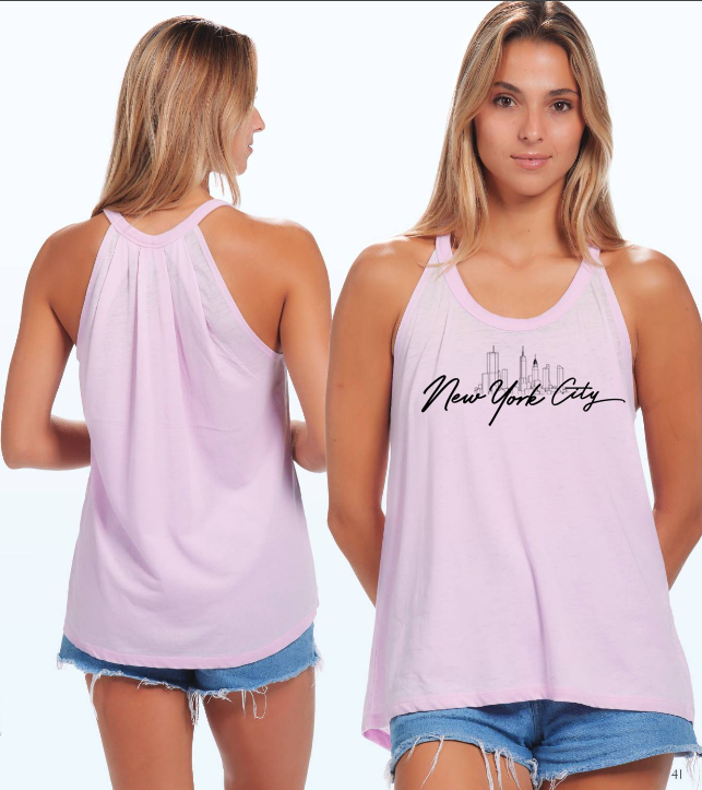 Ladies Knotted Back Racer Tank