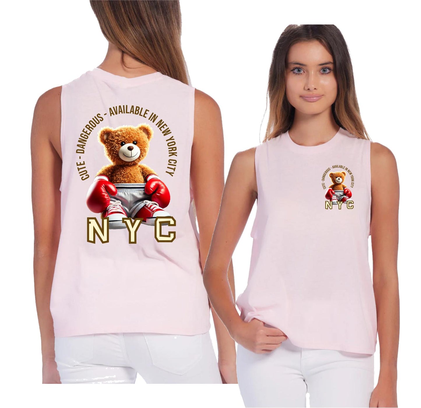 Ladies Muscle Tank top Bear