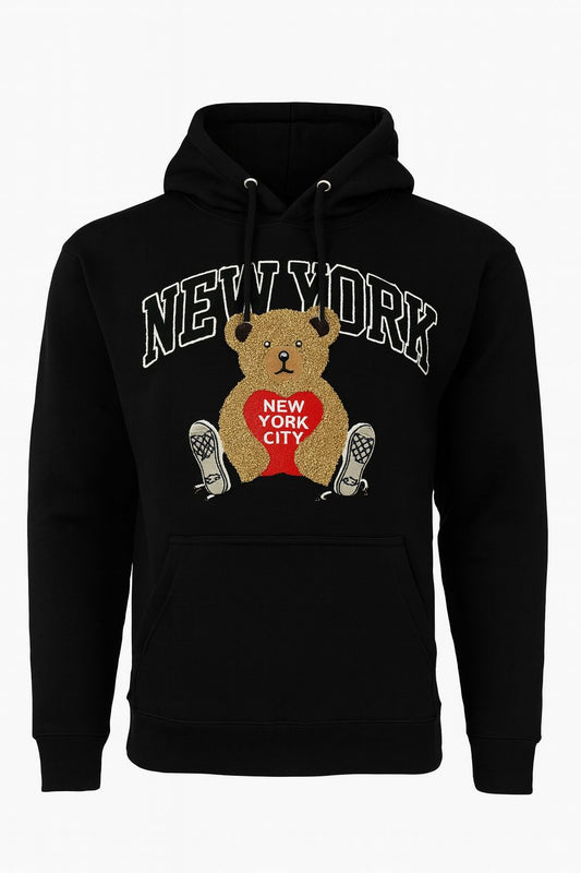 Hoodie Applique Bear Kids