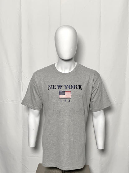Tshirt Embr US Flag