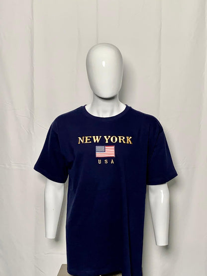 Tshirt Embr US Flag