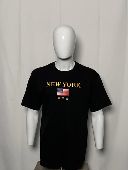 Tshirt Embr US Flag