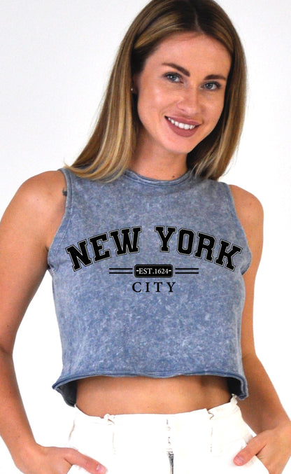 Ladies Crop Muscle Tee