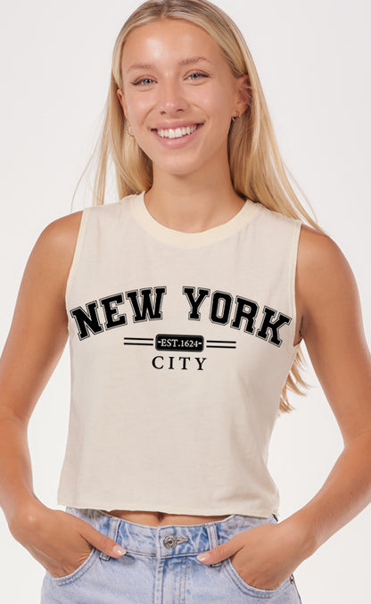 Ladies Crop Muscle Tee